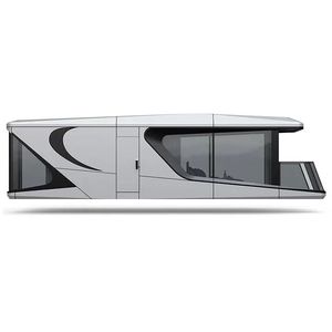 บ้านแคปซูลพื้นที่ห้องโดยสารเก็บเสียงบ้านทรงแคปซูลตกแต่งทั้งหมดด้วยห้องน้ำบ้านแคปซูลอวกาศที่ทันสมัย - Product Image 5