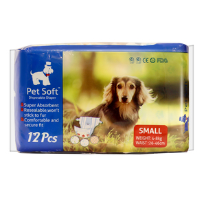 Pet suave tamaño L desechable para pañales a prueba de fugas cachorros de zorra <span class=keywords><strong>mujer</strong></span> pañales para perro - Product Image 1