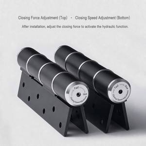 Bisagra Hidráulica de Cierre Suave de Alta Resistencia de 6 Pulgadas, Bisagra Silenciosa de Aleación de Aluminio Tipo E de Alta Gama en Negro Mate para Puerta de Madera de Hotel - Product Image 4