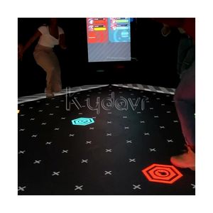 เกมท้าทายแบบอินเทอร์แอคทีฟบนผนังและพื้นสำหรับเล่นหลายคน พร้อมอุปกรณ์ในห้องเกม ไฟ LED กระพริบตามสี่เหลี่ยมพื้น - Product Image 5