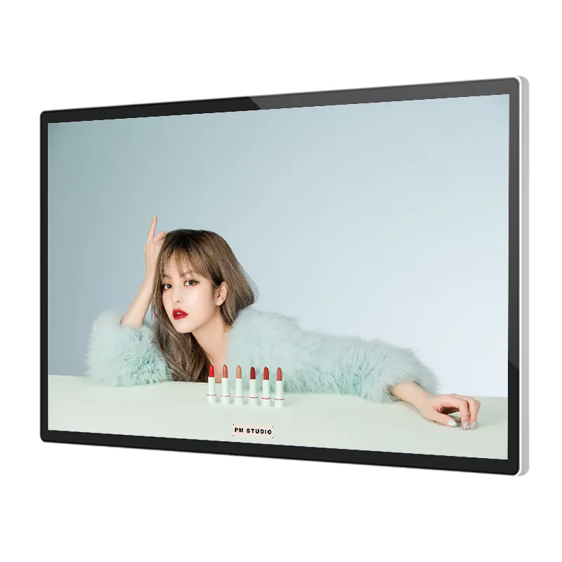 הסיטונאי החדש ביותר 15.6/18.5/21.5/23.6/23.8/27 אינץ' 1080p נגן פרסום LCD ללא מגע מציג מסכי אנדרואיד צמודים על הקיר