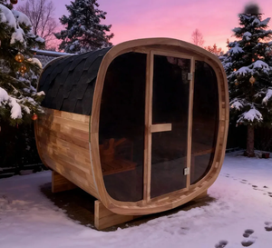 Salles de sauna en cèdre canadien traditionnelles de luxe sur mesure HELIUS pour 4 personnes, confortables et relaxantes pour le corps - Product Image 3