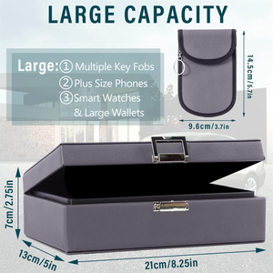 Sac de blocage de signal avec logo personnalisé Protecteur de <span class=keywords><strong>voiture</strong></span> antivol Faraday Security Faraday Box Sac de blocage de signal <span class=keywords><strong>RFID</strong></span> - Product Image 2