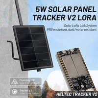 Répéteur de nœud solaire en mesh D5L-H5 avec module GPS LoRa Heltec Tracker V2 intégré, kits de dispositifs Meshtastic Meshcore clignotants, traceur GPS
