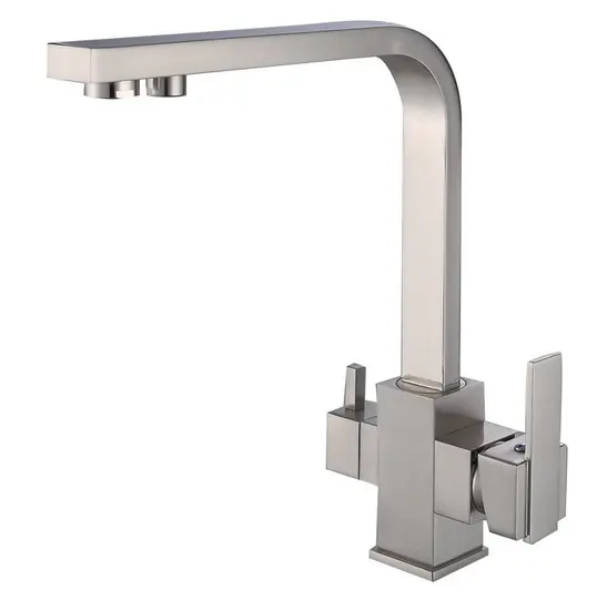 KAWAL Modern Three-in-One Water Purification Kitchen Faucet Beautiful Practical Deck Mounted with Pull Spray Ceramic Valve Core