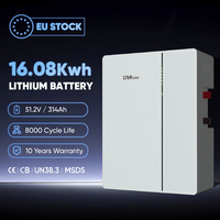 Batterie de stockage d'énergie domestique DAH 16 kWh 314 Ah LiFePO4 Modules de mise en réseau automatique en stock Rotterdam Koper UE Batterie hors réseau