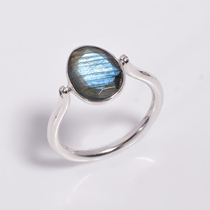 Anillo de plata esterlina 925 hecho a mano personalizado, diseño único de doble cara reversible con tapa, ajuste de bisel de piedras preciosas de amatista natural - Product Image 2