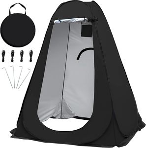 Carpas portátiles desplegables para baño y bronceado en spray, con base impermeable - Product Image 1
