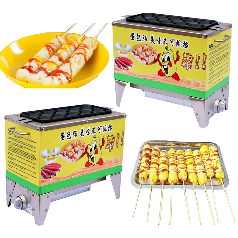 egg sausage roll wrapper maker machine breakfast eggs sausage boiler