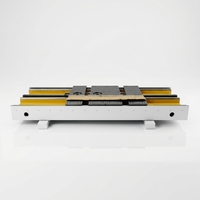 Base de lit de tour en fonte usinée CNC de précision avec traitement thermique de décompression, usinage par électroérosion à fil et brochage, fabrication sur mesure en fonderie