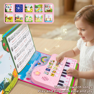 Jouets musicaux électroniques multifonctionnels pour l'éducation précoce, clavier, livres de musique pour bébés, jouets d'éveil musical pour enfants - Product Image 2