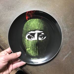 Assiette murale Milan de 8 pouces de style européen, artisanat en céramique, assiette décorative pour la maison, <span class=keywords><strong>visage</strong></span> humain, assiette d'art pour hôtel - Product Image 4