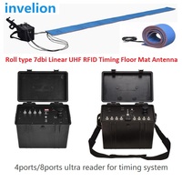 Bracelet RFID UHF réutilisable, étiquette de cheville longue portée 1-6M, puce de chronométrage RFID UHF passive EPC Gen2 pour triathlon, natation, cyclisme, VTT