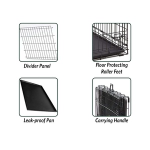 Zunhua Meihua กรงสุนัขโลหะพับได้อุปกรณ์สำหรับสัตว์เลี้ยง - Product Image 3
