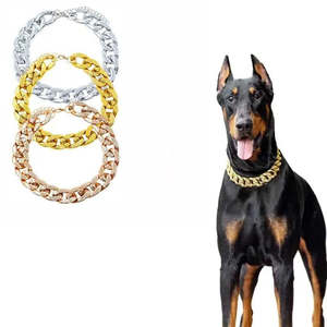 लक्जरी सोने का पग बुलडॉग चेन हार टिकाऊ नरम व्यक्तिगत प्लास्टिक कॉलर ठोस पैटर्न स्कार्फ प्रत्यक्ष निर्माता - Product Image 4