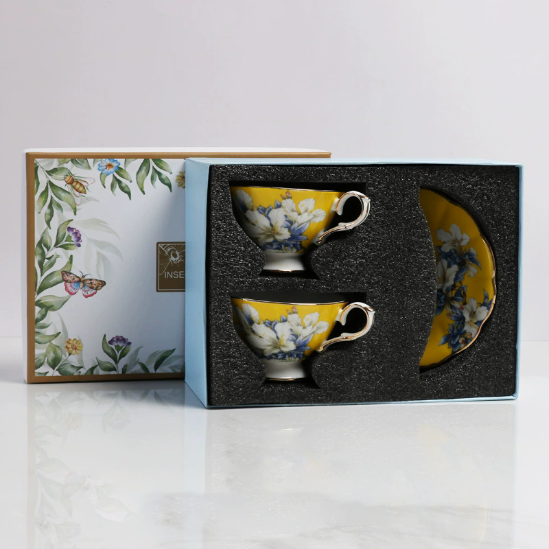 double cup and saucer