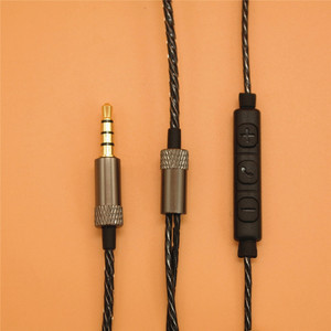 Twisted Three Button Headphone <b>Cable</b> With Mic And Tuning Function Audio Peripheral Braided Jacket TPE Core - Product Image 4