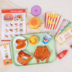 Jeu de cuisine pour enfants Qiaike, simulation de restauration rapide, poulet frit, <span class=keywords><strong>hamburger</strong></span>, cuisson de frites, tarte aux œufs, jouet de cuisine - Product Image 3