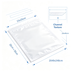 Transparent PE Vacuum Food <b>Bags</b> Roll Resealable Packaging Pouches for Meat Kitchen Storage - Product Image 2