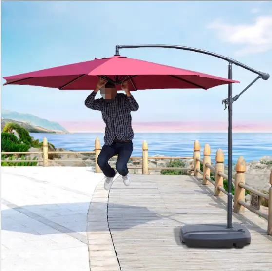 Bananen Parasol Grote Winddichte En Waterdichte Parasol Voor Tuinmeubilair Anti-uv Cantilever Bedrijf Paraplu