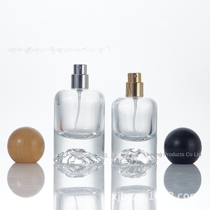 Envase de Perfume de Alta Gama, Botella de Vidrio Transparente con Pulverizador, Envase Secundario para Cosméticos, Botella Pequeña de Muestra Vacía y Gruesa, Xuzhou - Product Image 3