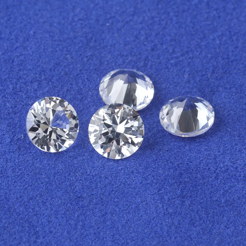 starsgem gem stone corundum round diamond cut 12# color white sapphire stone