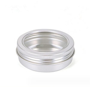 30ml 80ml 100g 80g 150 ml 150 60ml 100ml 150 ml 60 grammi 60g 100g 150g barattoli di latta in alluminio argento con finestra in PVC trasparente - Product Image 4
