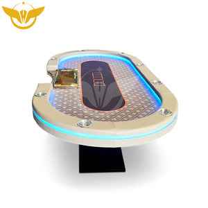 โต๊ะโป๊กเกอร์ไม้ YH หรูหรา พร้อมไพ่สำหรับเล่นเกมโป๊กเกอร์ - Product Image 3