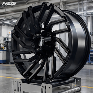 NJQS 车轮 24 英寸黑色合金轮毂 钢制锻造 - Product Image 3