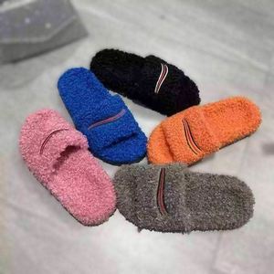 2026 New Designer Brand Fashion Men's and Women's Fur Thick-Soled Slippers with Embroidery, Warm Slippers - Product Image 4
