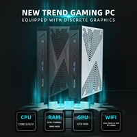 HYSTOU Nuevo Mini PC para Juegos con Octa Core, RAM DDR4 de Doble Canal, Tarjeta Gráfica Dedicada GDDR6 RTX 3050, SSD+HDD
