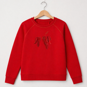 Sudadera Bordada para Mujer, Sudadera Informal de Manga Larga con Cuello Redondo, Sudadera de Moda para Invierno para Damas, Uso Diario - Product Image 1