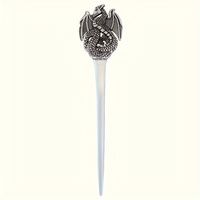 Pince à cheveux unisexe en alliage style vintage nordique Dragon volant de 13 cm, idéale pour cadeau, vente en gros, modèle de pince à cheveux tendance Kun Hong