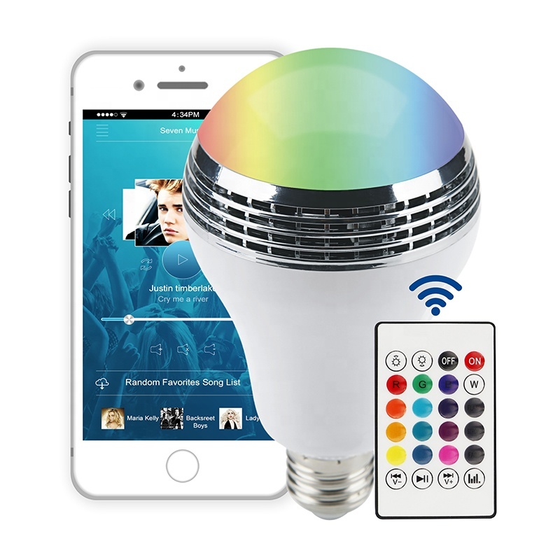 Умный RGB светодиодный динамик музыкальная лампа App и дистанционное управление изменение цвета лампы