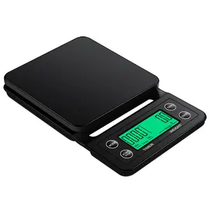 Pour-Over Coffee Scale Measure Range 5kg/0.1g Digital Electronic Espresso 2kg 0.1g Coffee Beans Weighing Scales With Timer