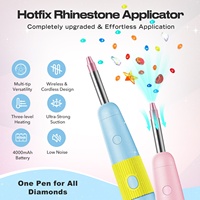 Kit de peinture au diamant DIY pour dropshipping Shopify, strass thermocollants, strass en verre thermocollants, stylo applicateur, machine