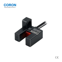 Interrupteur optique CORON GG5A-R2M-P à sortie PNP, type traversant, profondeur de rainure 5 mm, contrôle de haute précision, forme R, câble de 2 m