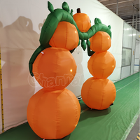 Arche gonflable commerciale d'Halloween avec éclairage LED, décoration de vacances, arche citrouille pour entrée extérieure et jardin
