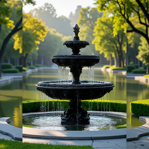 น้ำพุหินอ่อนรักษ์โลกผลิตจากโรงงาน น้ำพุหินขนาดใหญ่สำหรับตกแต่งสวนกลางแจ้ง โรงแรม และวิลล่า - Product Image 5