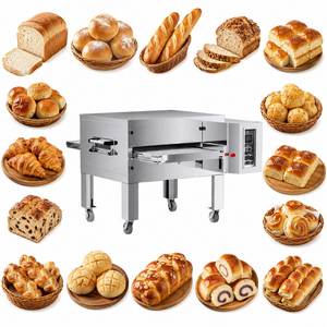 Horno automático de cinta transportadora para Zwiebelkuchen, Horno para tartas de carne y queso, Máquina para hornear Hawawshi, Horno para tartas de tocino y huevo para panaderías - Product Image 3