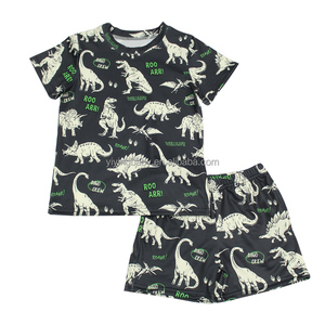 Ensemble haut et short d'été personnalisé 2 pièces en bambou imprimé et motif animal <span class=keywords><strong>tenue</strong></span> <span class=keywords><strong>de</strong></span> sport décontractée pour football <span class=keywords><strong>basket</strong></span>-ball vêtements pour garçon - Product Image 4