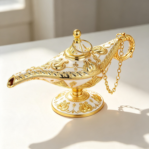 Traditionele souvenirs Europese ornamenten klassieke stijl ambachten woonkamer decoratieve vintage vergulde 3D metalen Aladdin magie - Product Image 3