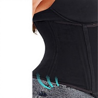Ceinture amincissante en maille Spandex avec contrôle du ventre, compression ajustée, design rehausseur de hanches et de fesses, fermeture éclair