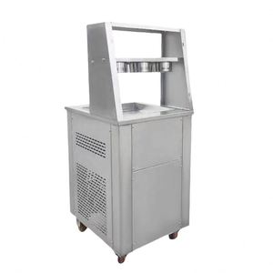 Commercial Double <b>Pan</b> Rolled Ice Cream Machine 1500-4000W Fried Ice Cream Roll Machine with High Power Motor - Product Image 1
