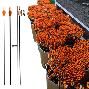 27 "OD7.9mm 2 pouces aubes en plastique flèches en fibre de verre jeunesse tir à l'<span class=keywords><strong>arc</strong></span> classique <span class=keywords><strong>arc</strong></span> fixe balle conseils tir <span class=keywords><strong>cible</strong></span> pratique - Product Image 1