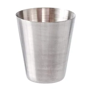 Opvouwbare Rvs Inklapbare Metalen Shot Glass Cup