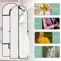 Housse de protection anti-poussière pour vêtements, costume, veste, manteau, sac de voyage, robe de mariée, sur mesure, non tissé