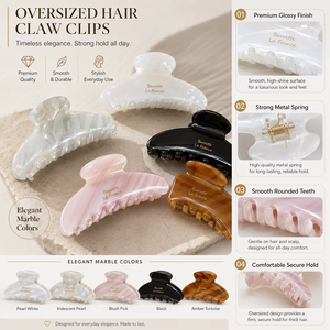 <span class=keywords><strong>Pince</strong></span> à <span class=keywords><strong>Cheveux</strong></span> Ume Personnalisable avec LOGO – Grande <span class=keywords><strong>Pince</strong></span> Griffe Élégante Vintage en Acétate pour <span class=keywords><strong>Femme</strong></span> 11CM – Accessoire <span class=keywords><strong>Cheveux</strong></span> Quotidien et de Fête - Product Image 3