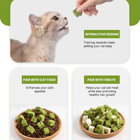 Granulés de herbe pour chat lyophilisés, riches en fibres, naturels et sains, pour le soulagement des boules de poils - Vente en gros