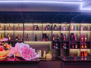 Modern Luxury Lounge <b>Bar</b> Interior Design | Marble Nightclub Counter with <b>LED</b> <b>Lighting</b> for Pub & <b>Bar</b> Coffee Shop Decoration - Product Image 6